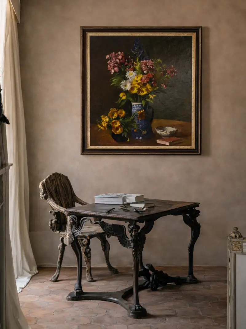 Huile sur toile l’école allemande